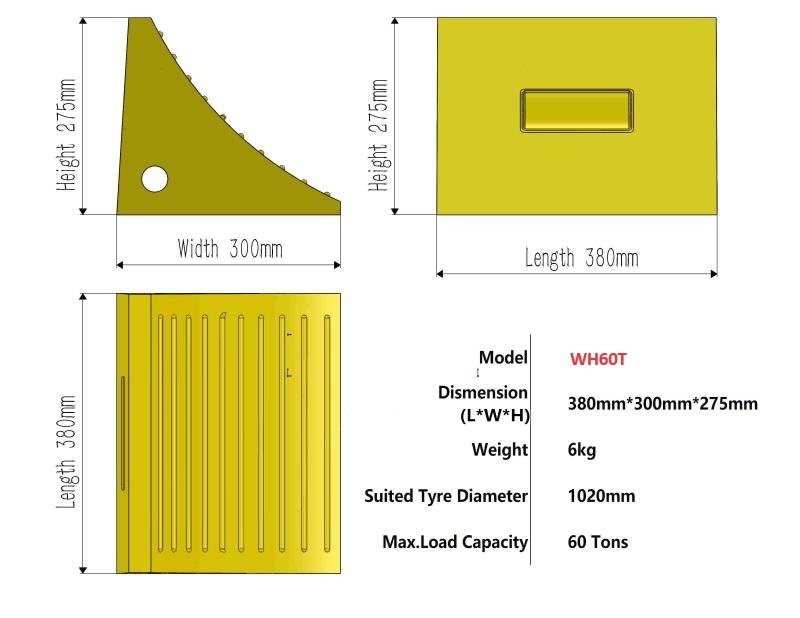 Wheel Chock Heavy Duty WH60T